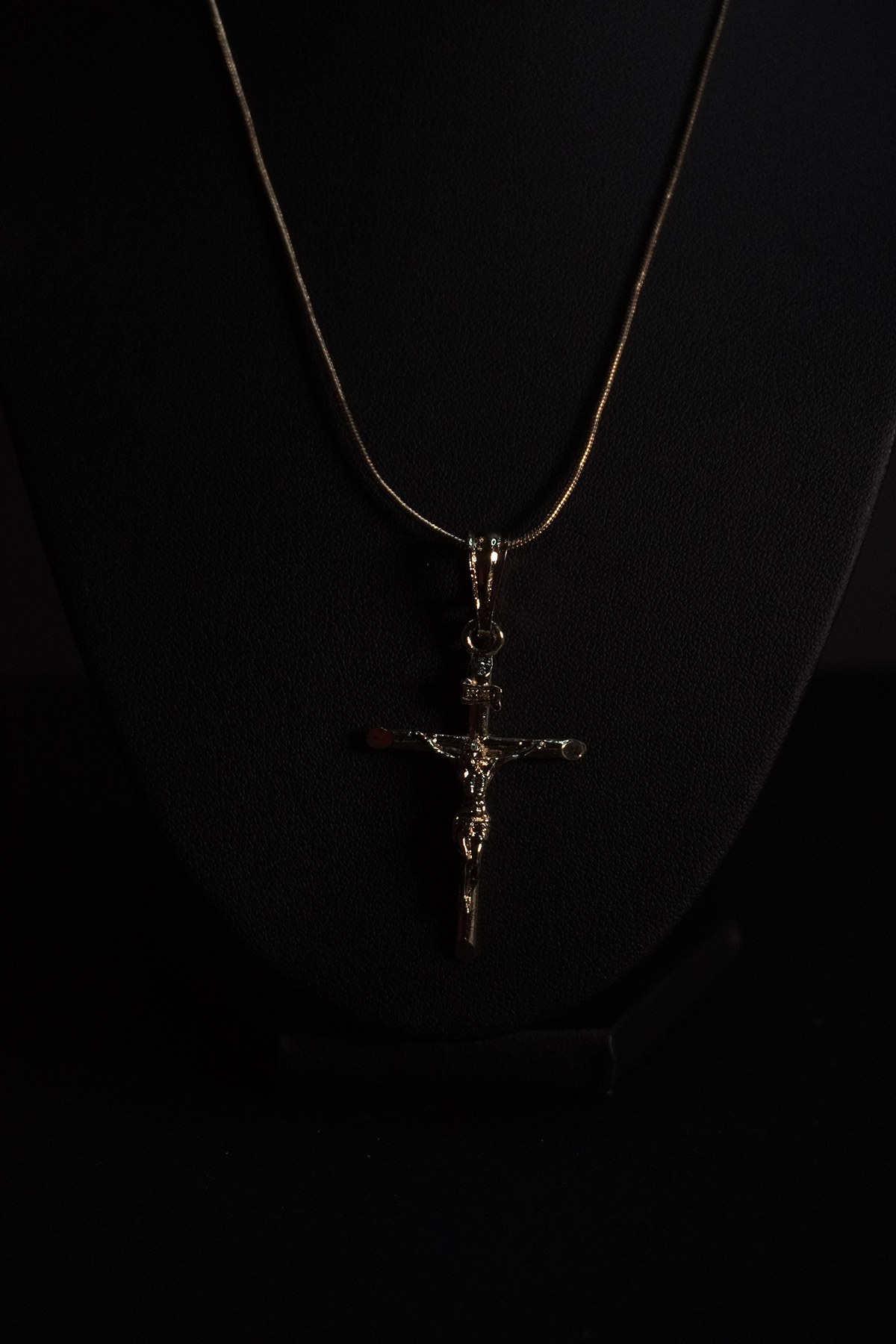 Gold Cross Pendant Necklace